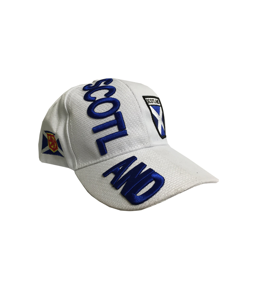 3D Scotland Hat - White