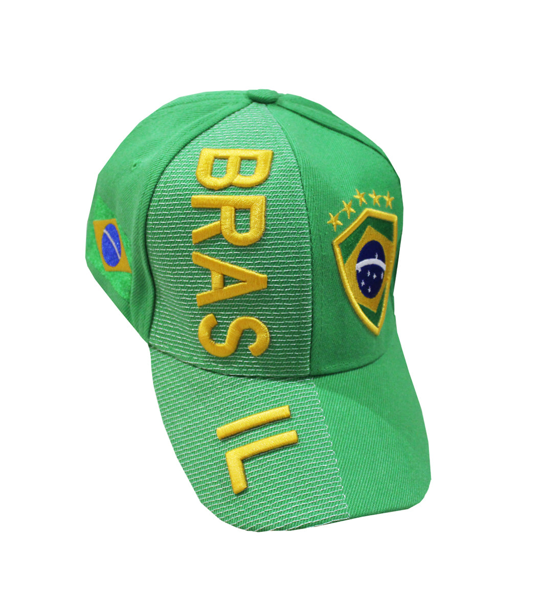 3D Brazil Hat - Green