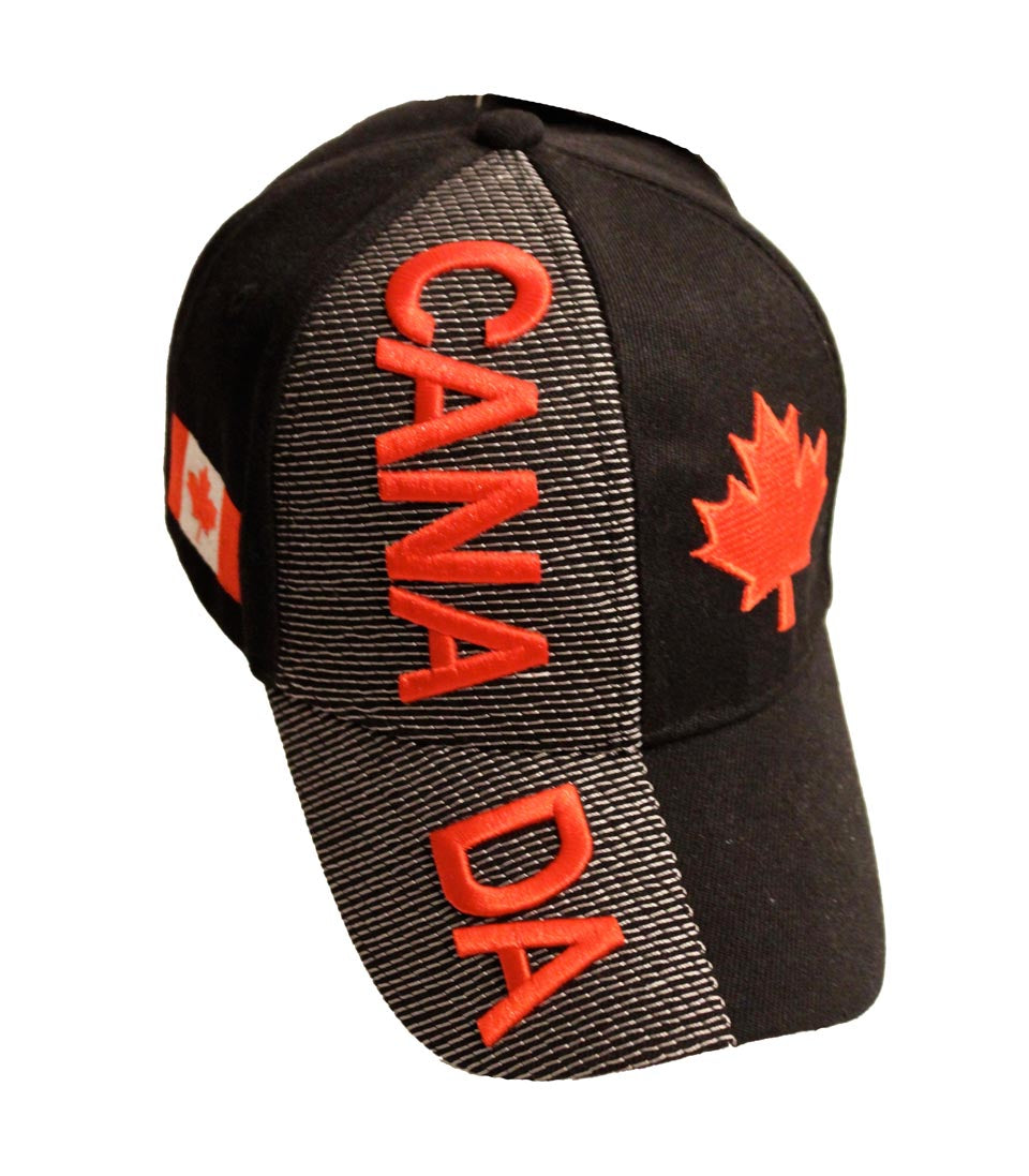 3D Canada Hat - Black