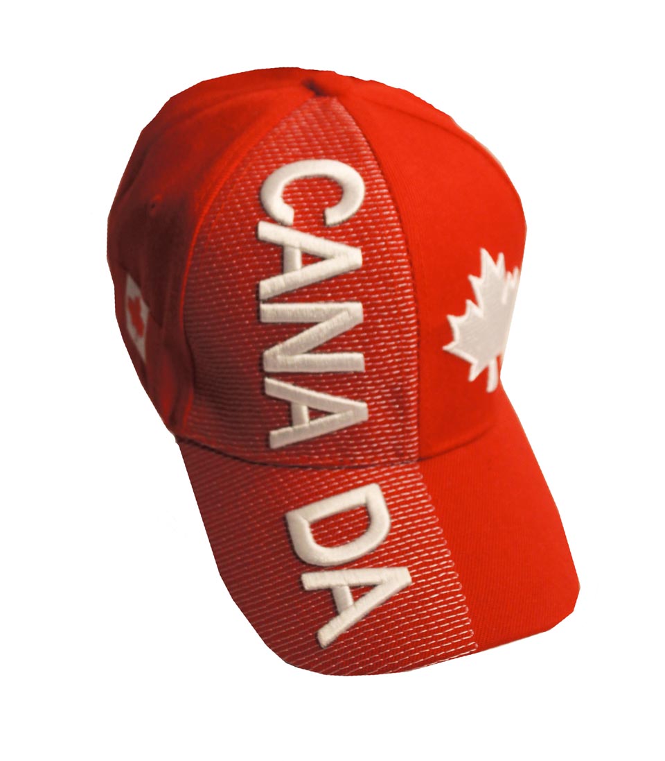 3D Canada Hat - Red