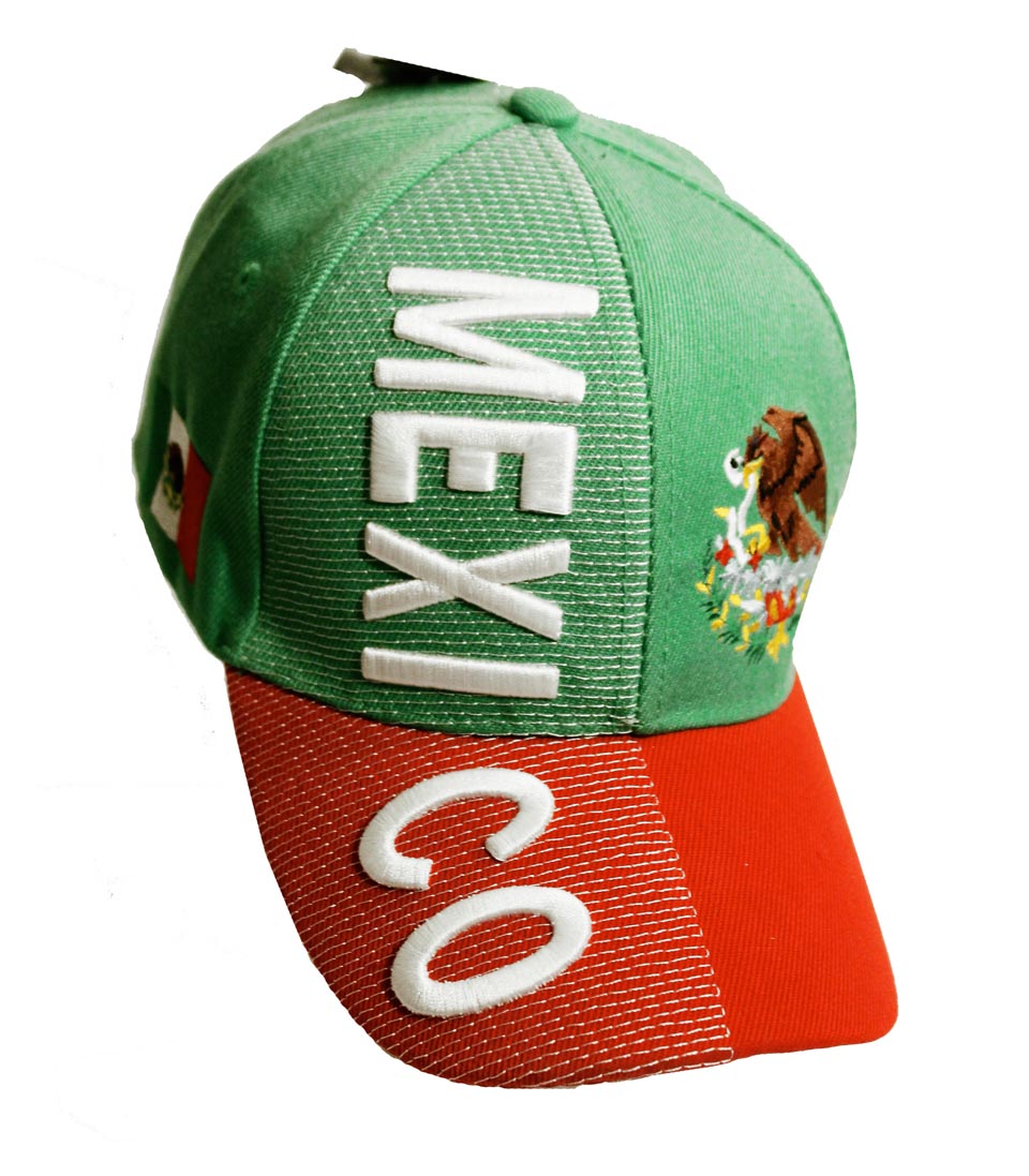 3D Mexico Hat - Green/Red