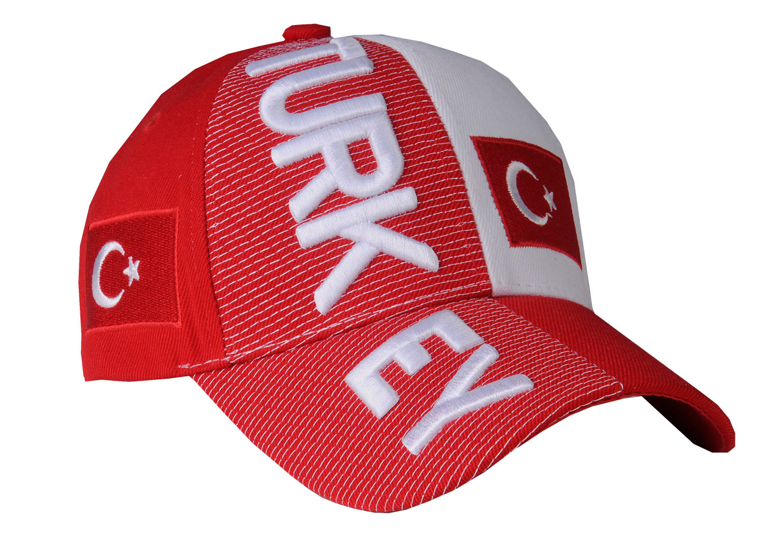 3D Turkey Hat - Red/White