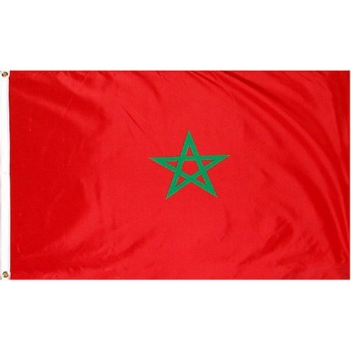 Morocco Flag Large 3'x5' 