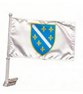 Bosnia Crest Car Flag