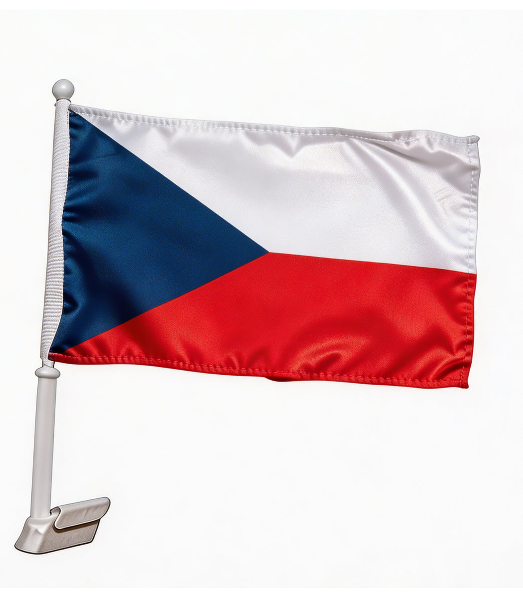 Czech Republic Car Flag